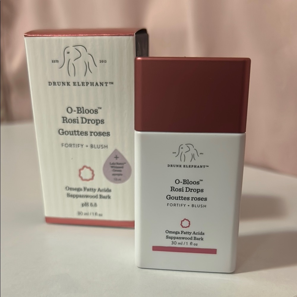 Drunk Elephant O-Bloos Rosi Drops with Blush Pink Cap